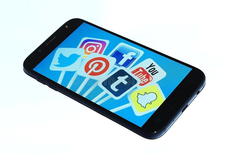 Social media app smartphone