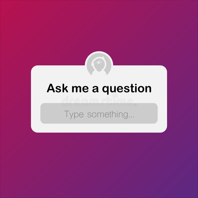 Download Instagram Ask Me A Question User Interface Design Vector ...