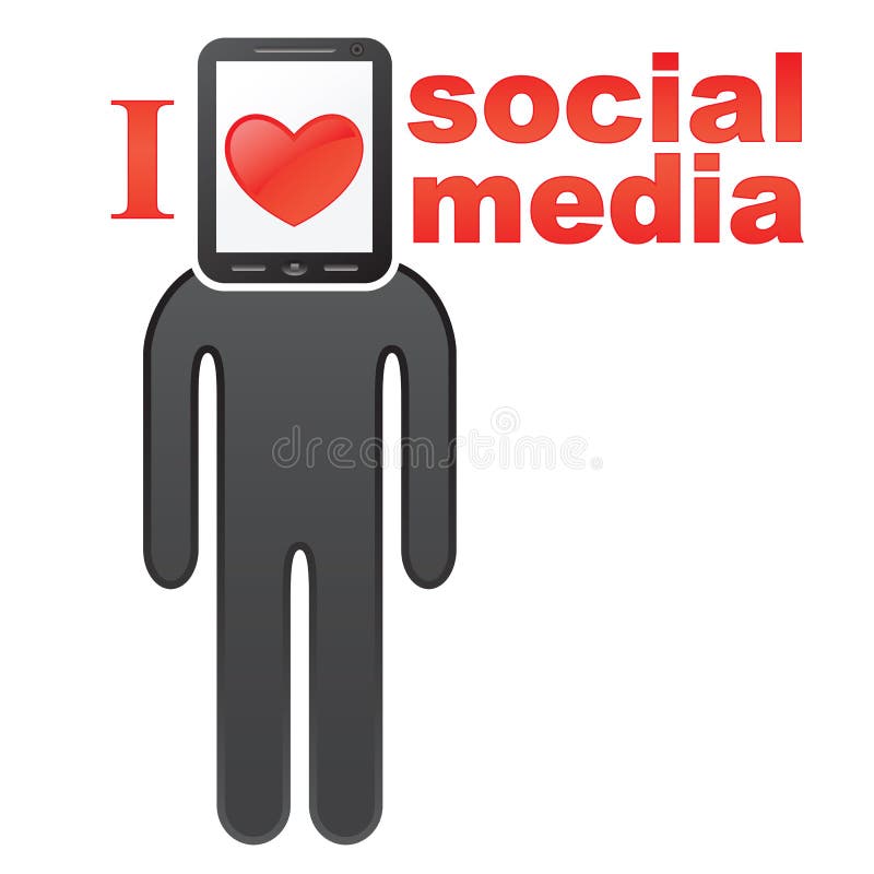 Social media concept royalty free illustration