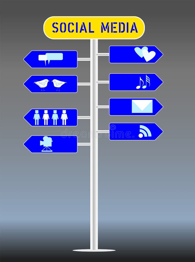 Social media concept vector illustration