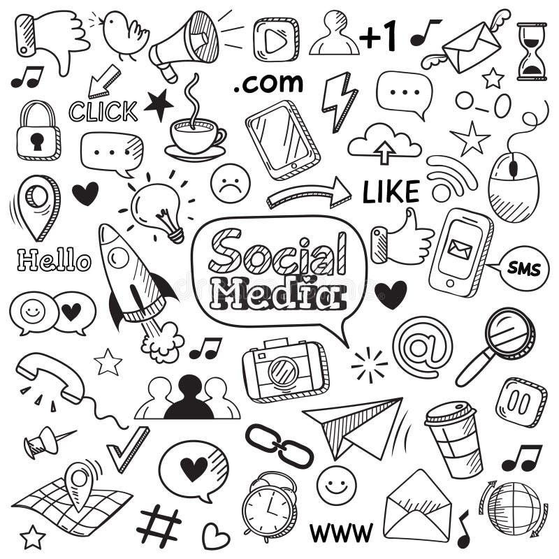 Doodle Internet Stock Illustrations – 49,021 Doodle Internet Stock