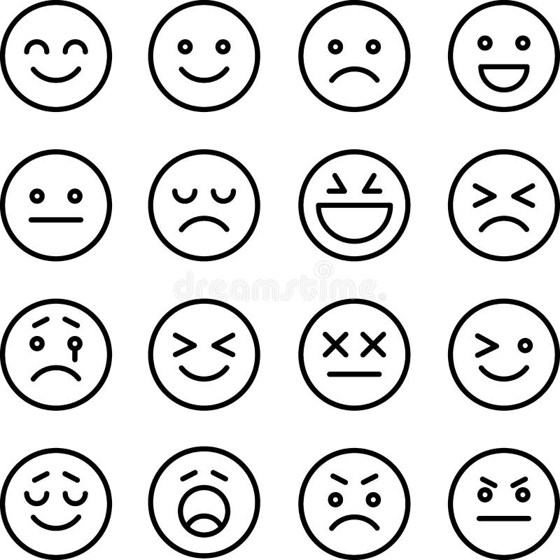 Facebook emoji Black and White Stock Photos & Images - Alamy