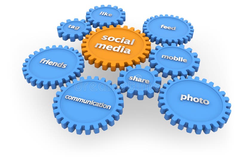 Social media royalty free illustration