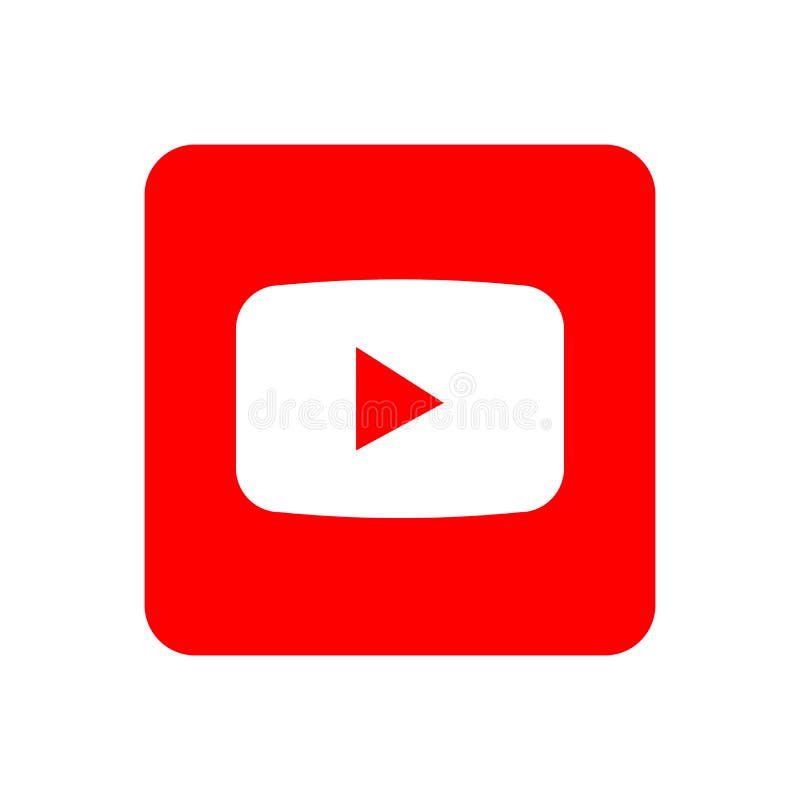 Youtube Icon. 3D Social Media Icon Editorial Image - Illustration of ...