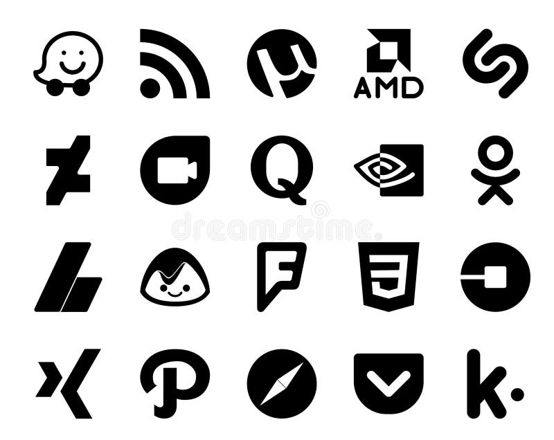 Foursquare app logo editorial image. Image of icons - 117582700