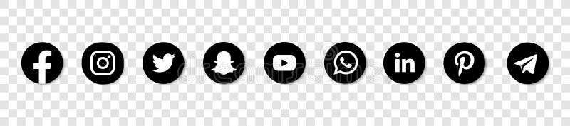 Black Facebook Icon Stock Illustrations – 3,921 Black Facebook Icon ...