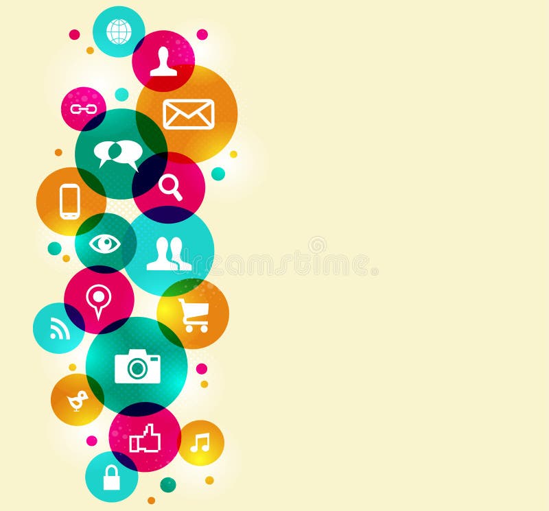 Social media icons set stock illustration Social media icons set stock illustration