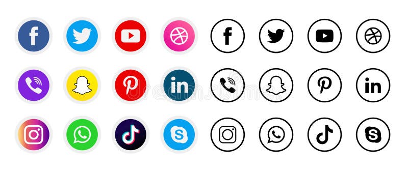 social media icons png instagram