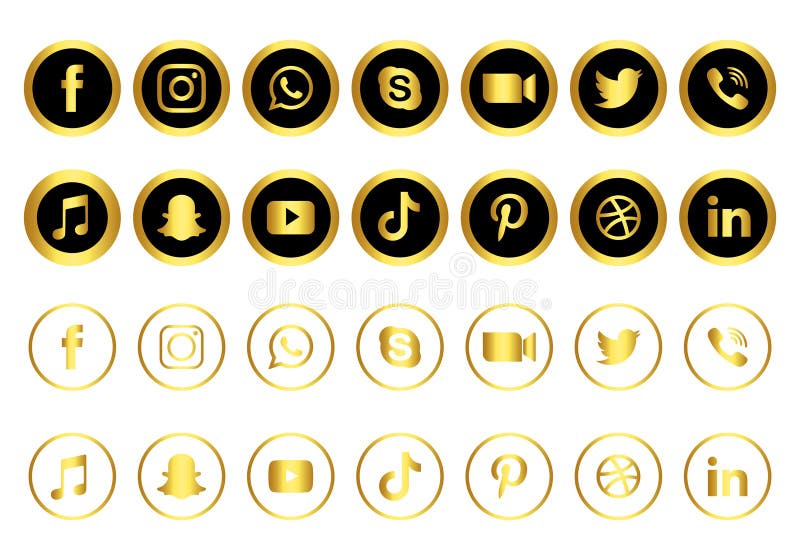 Black Gold Icons Media Stock Illustrations 350 Black Gold Icons Media Stock Illustrations Vectors Clipart Dreamstime