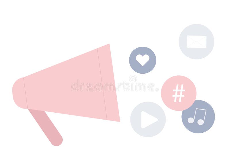 Social media marketing activity vector illustration