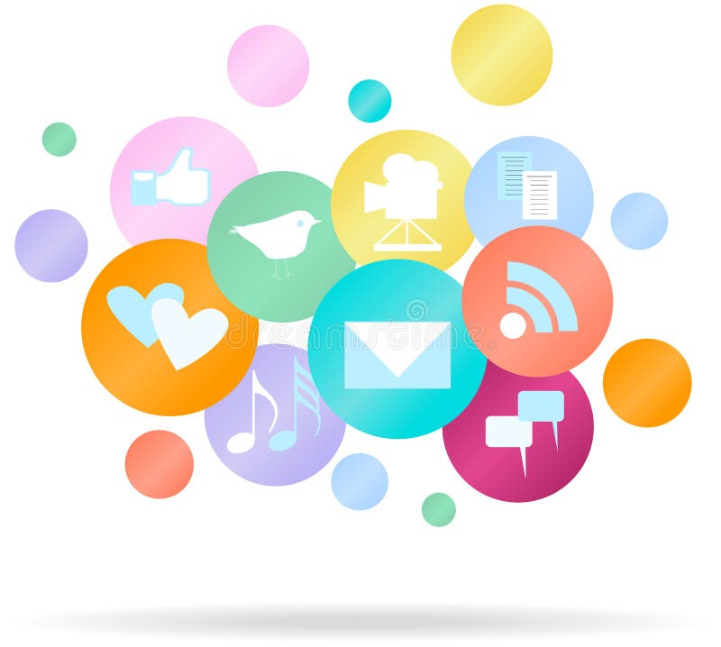 Social media - network vector illustration