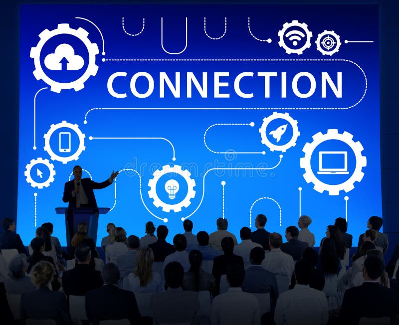 Social Media Sharing Online Exchange Concept Stock Illustration