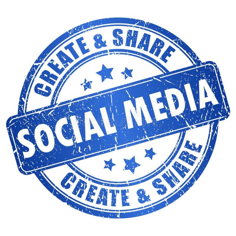 Social media symbol royalty free illustration
