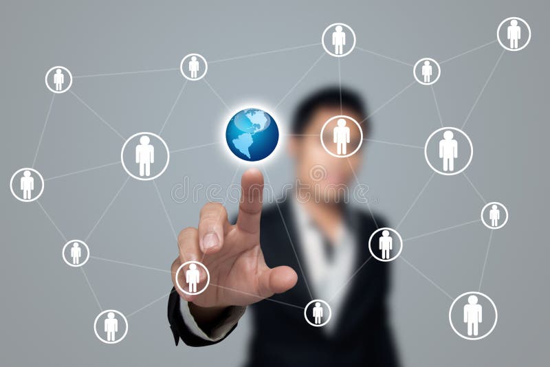 Social network. stock photos