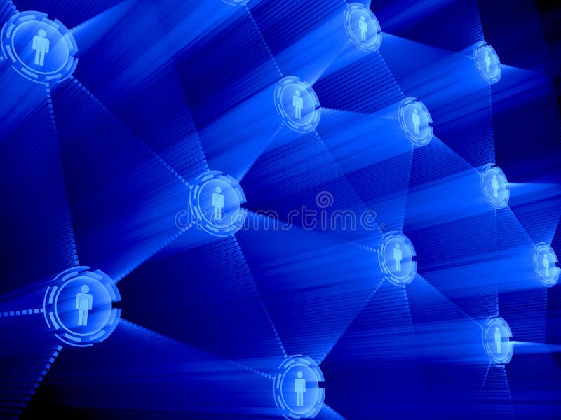 Social network concept royalty free illustration