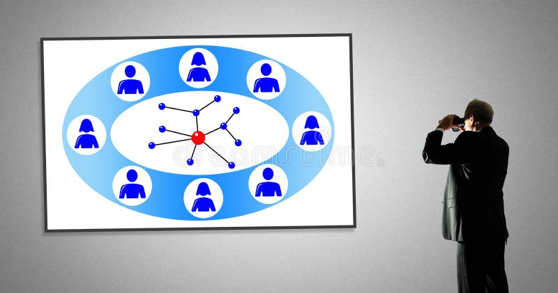 Social network concept on a whiteboard stock photography Social network concept on a whiteboard stock photography