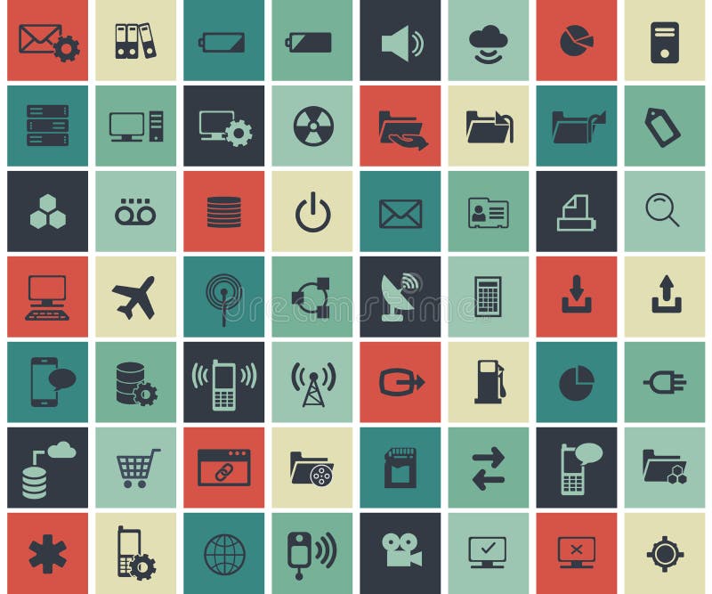 Social network, data analytic, mobile and web application icon set. Flat vector vector illustration Social network, data analytic, mobile and web application icon set. Flat vector vector illustration