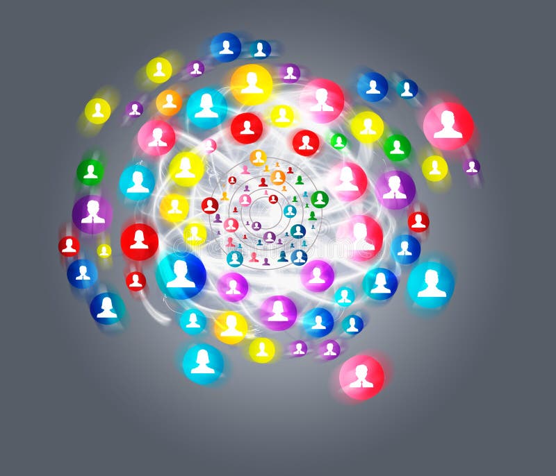 Social network stock illustration. Illustration of community 40670703