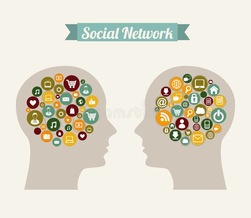 Social network royalty free illustration