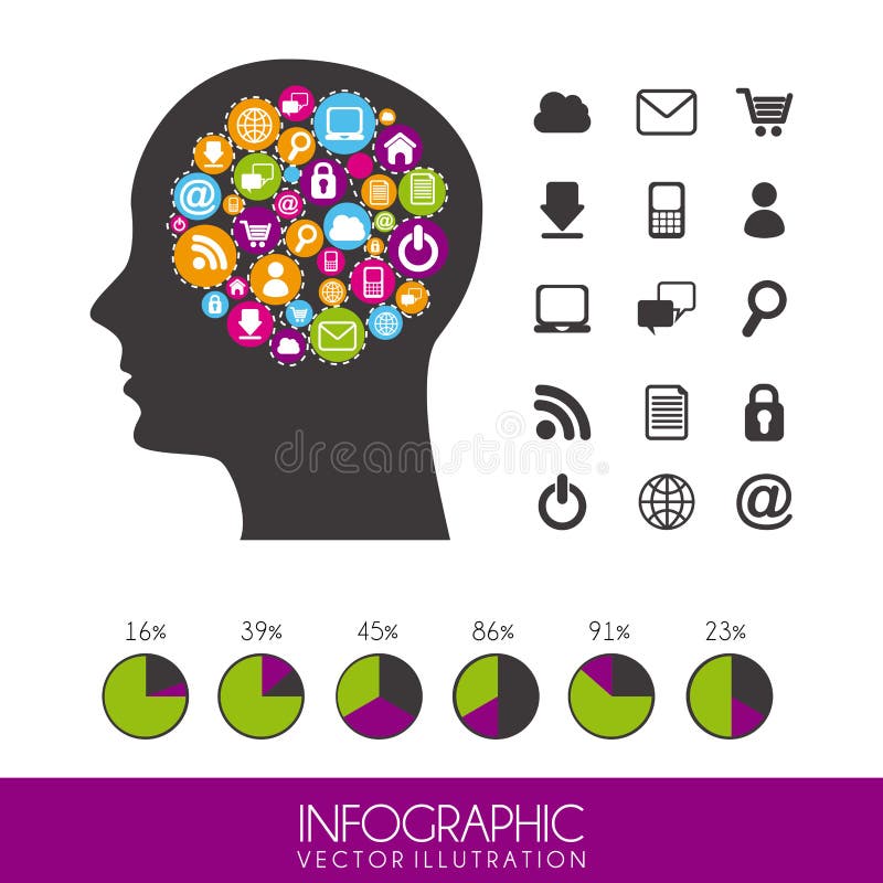 Social network vector illustration