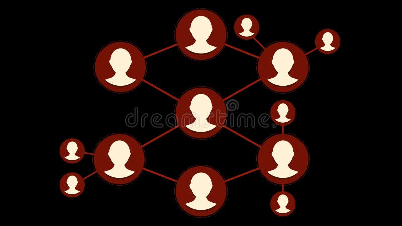 Social Network People Icon Link Connection Technology Loop Animation Social Network People Icon Link Connection Technology Loop Animation