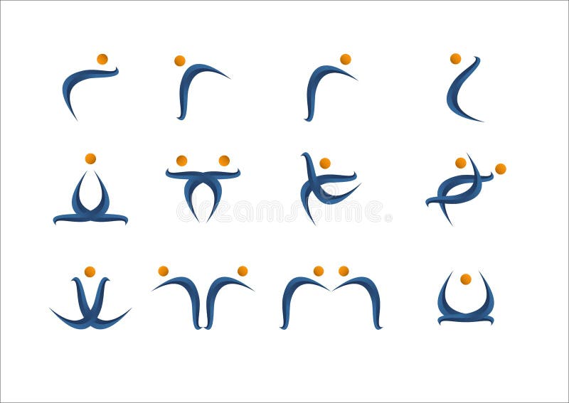 Social network people partner logo icon vector illustration Social network people partner logo icon vector illustration