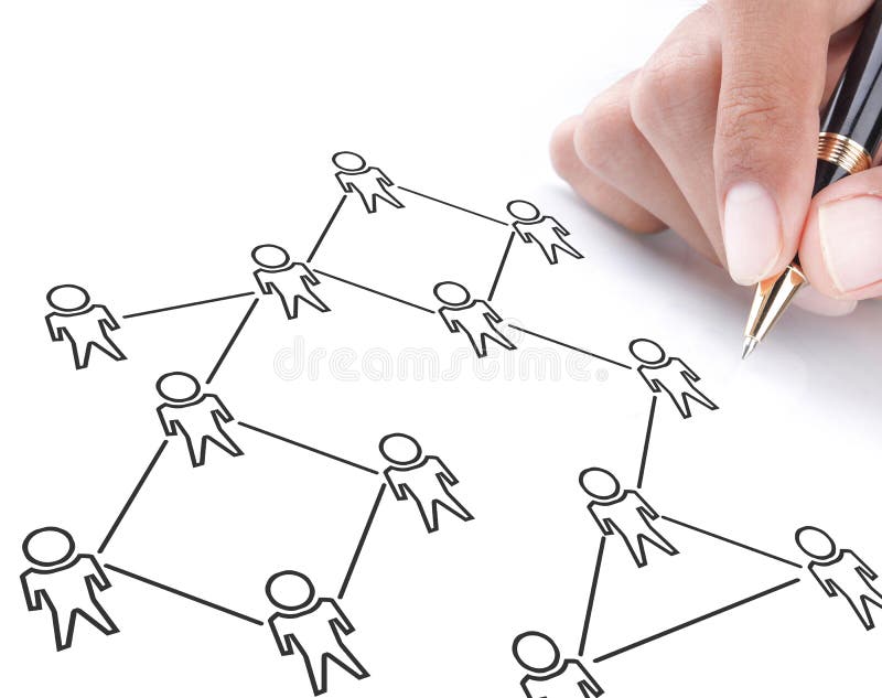 Social network scheme royalty free stock image
