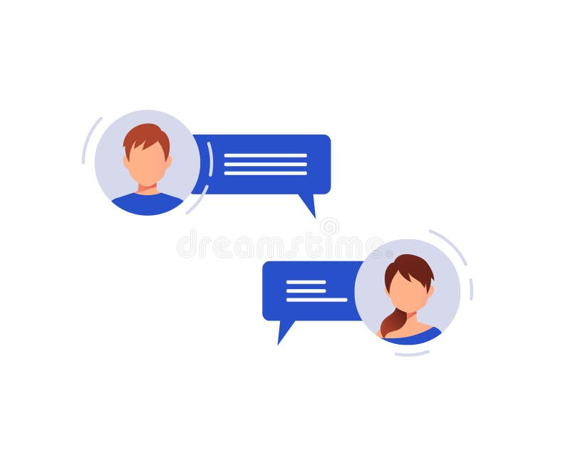 Social networking concept. Chatting stock illustration Social networking concept. Chatting stock illustration