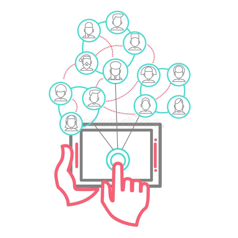 Social Networking People Conceptual Vector Design stock illustration Social Networking People Conceptual Vector Design stock illustration