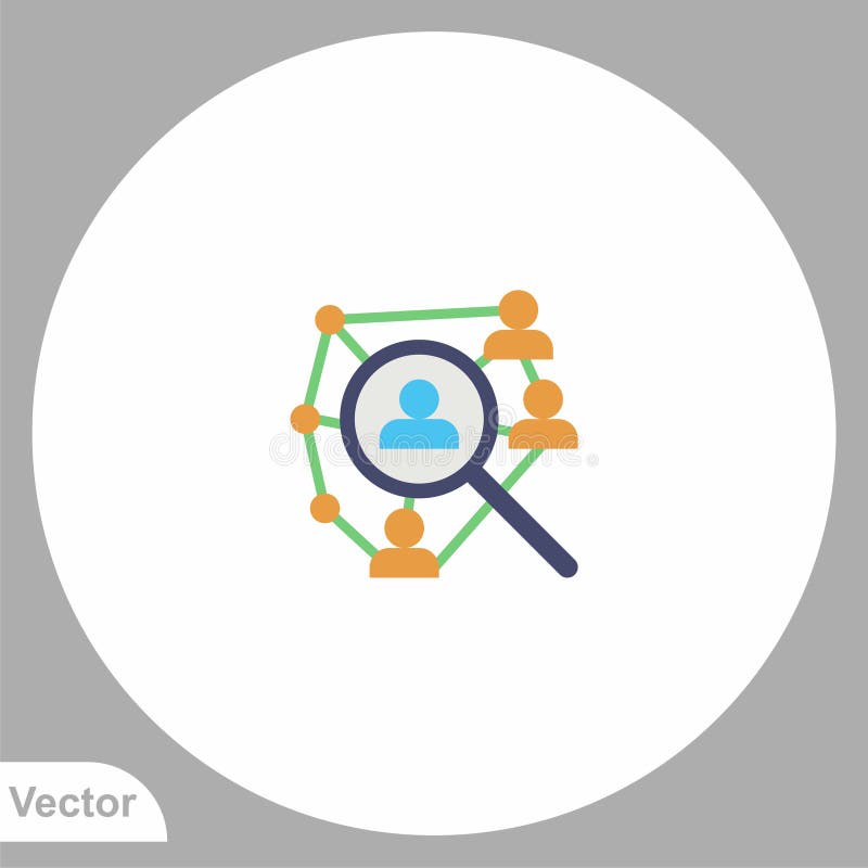 Social Science Vector Icon Sign Symbol Stock Vector Illustration of flat, background 190659765