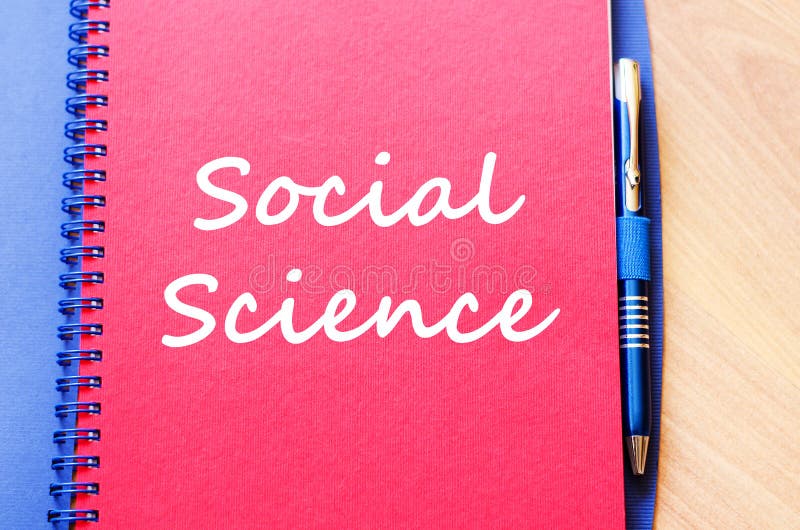 Social science write on notebook. Conceptual, sociology.