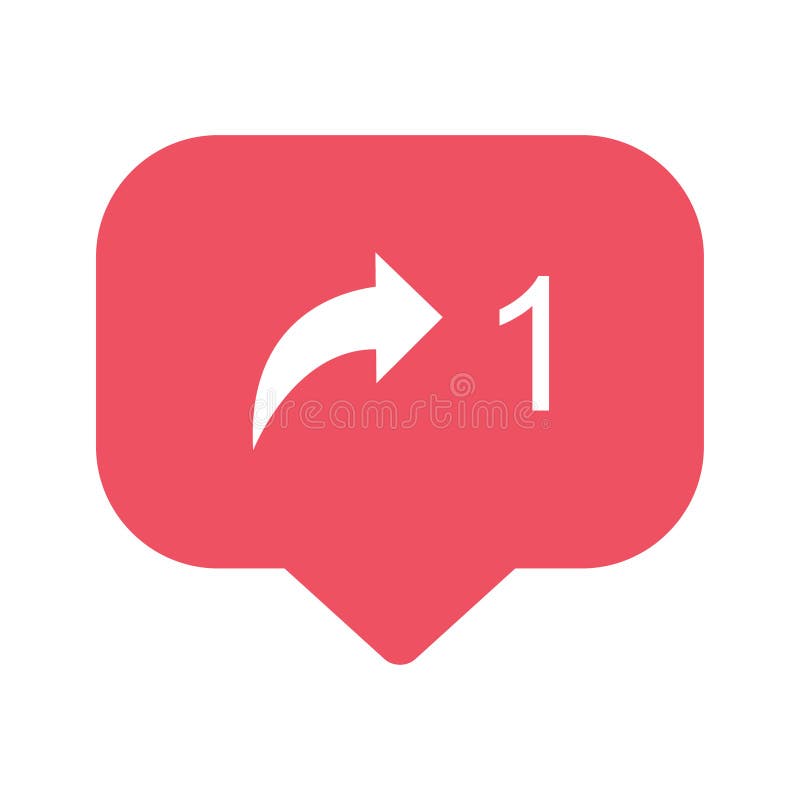 Social share invia dati come simbolo per il Web. pulsante del supporto segnaletica progettazione piatta di supporti di rete isolat illustrazione vettoriale