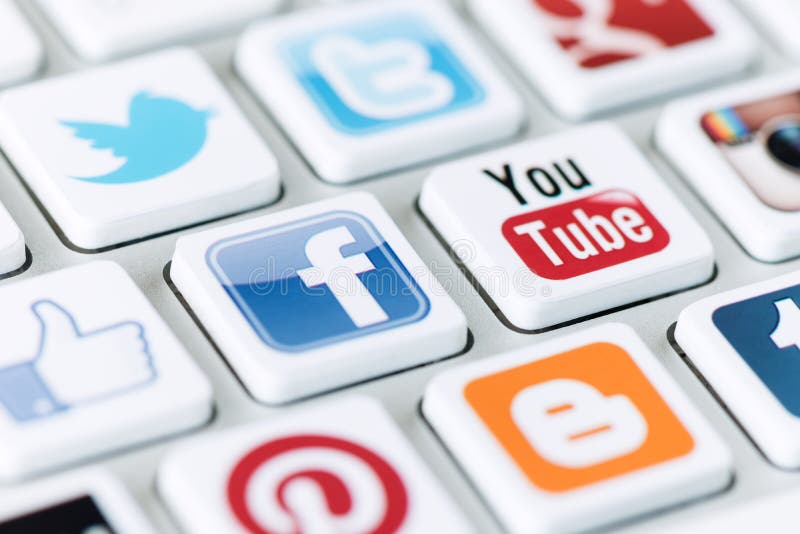 Sociale media mededeling stock foto Sociale media mededeling stock foto