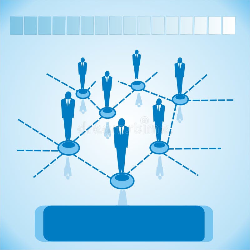 Sociale netwerken voor zaken stock illustratie Sociale netwerken voor zaken stock illustratie