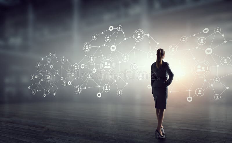 Sociale voorzien van een netwerktechnologieën Gemengde media royalty-vrije stock foto Sociale voorzien van een netwerktechnologieën Gemengde media royalty-vrije stock foto