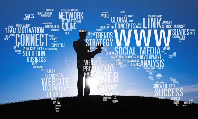 Social Media Internet Connection Global Communications Networking Concept. Social Media Internet Connection Global Communications Networking Concept