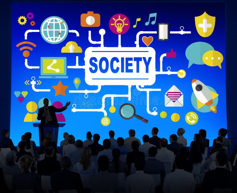 Society Social Media Social Networking Connection Concept vector illustration Society Social Media Social Networking Connection Concept vector illustration