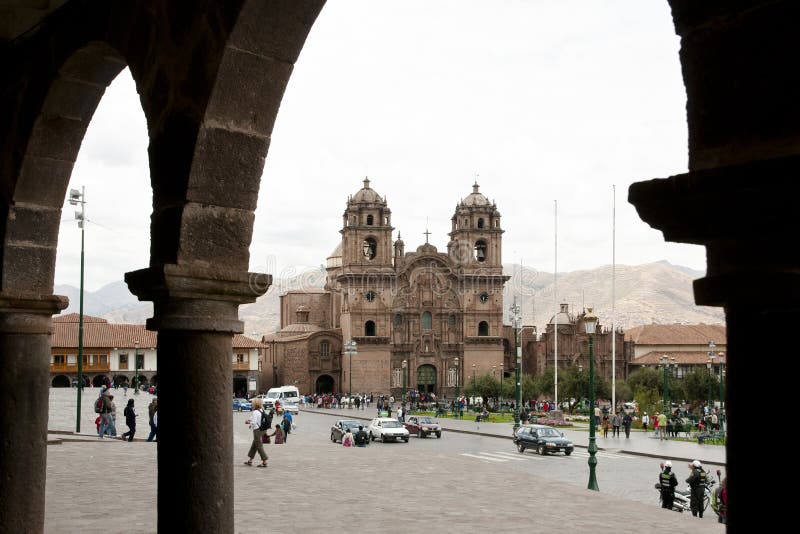 Società di Jesus Church - Cusco - il Perù fotografie stock libere da diritti Società di Jesus Church - Cusco - il Perù fotografie stock libere da diritti