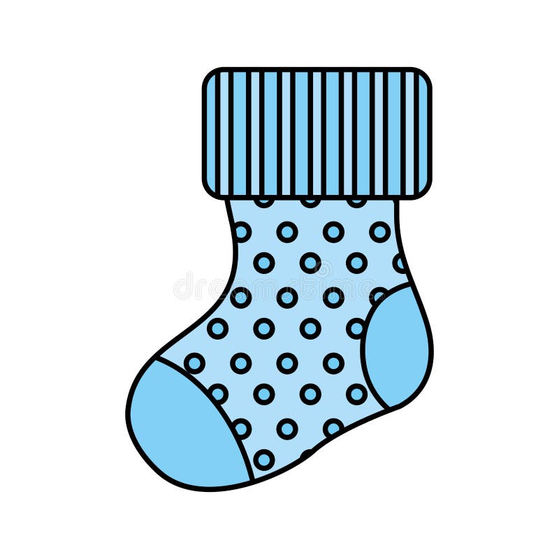 Sock baby isolated icon stock vector. Illustration of small - 90883866