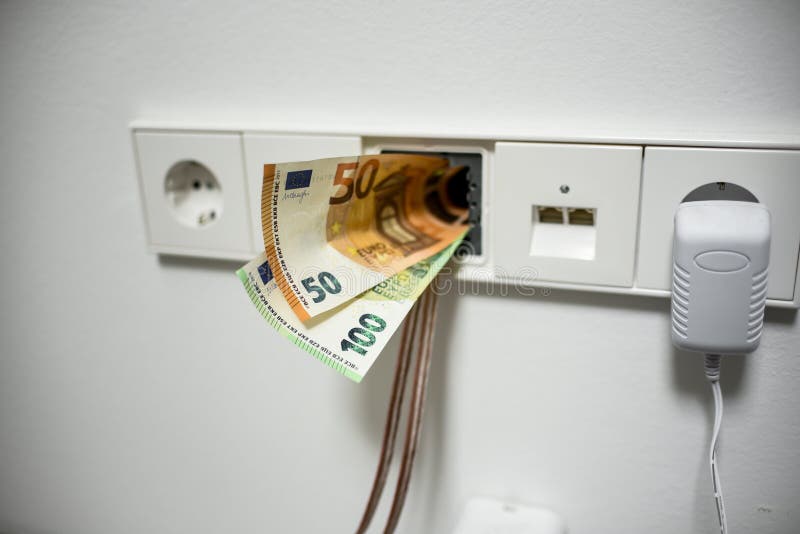 Socket and Money in the Room Stock Image Image of home, supply 271314663