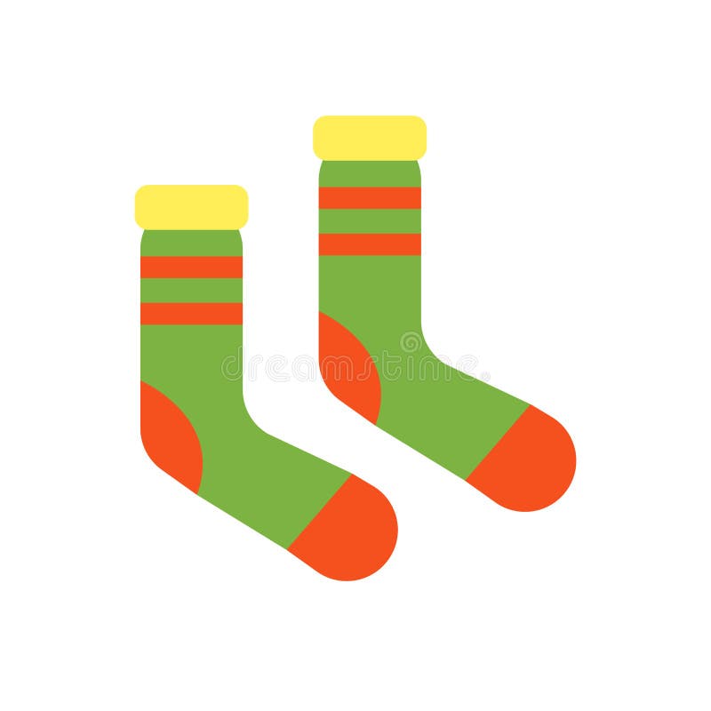 Socks Icon Vector Isolated on White Background, Socks Sign , Snowy Cold ...