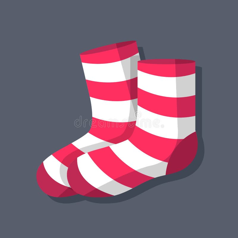 Socks Vector Illustration Symbol Object. Flat Icon Style Concept Design