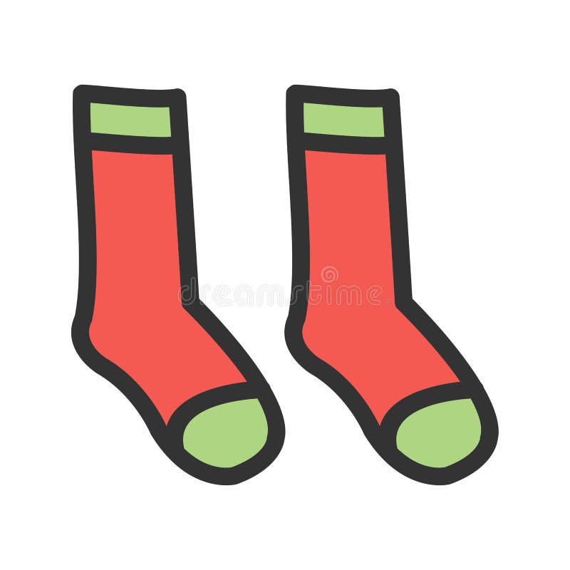 Socks stock vector. Illustration of concept, wool, cotton - 97722608