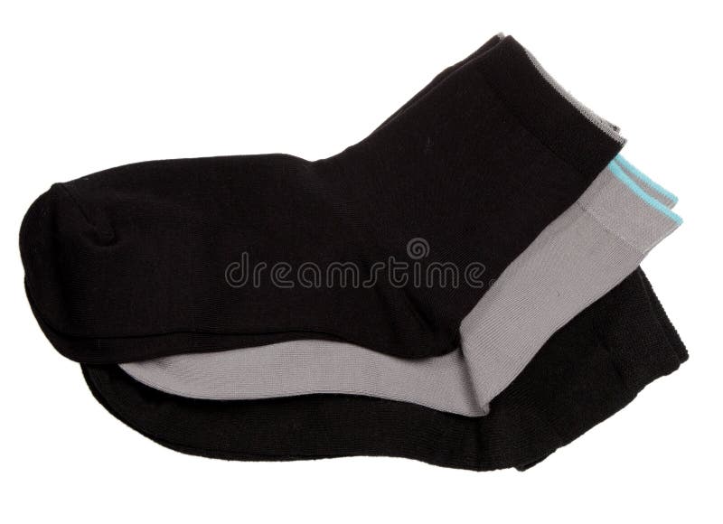 Socks on a white background