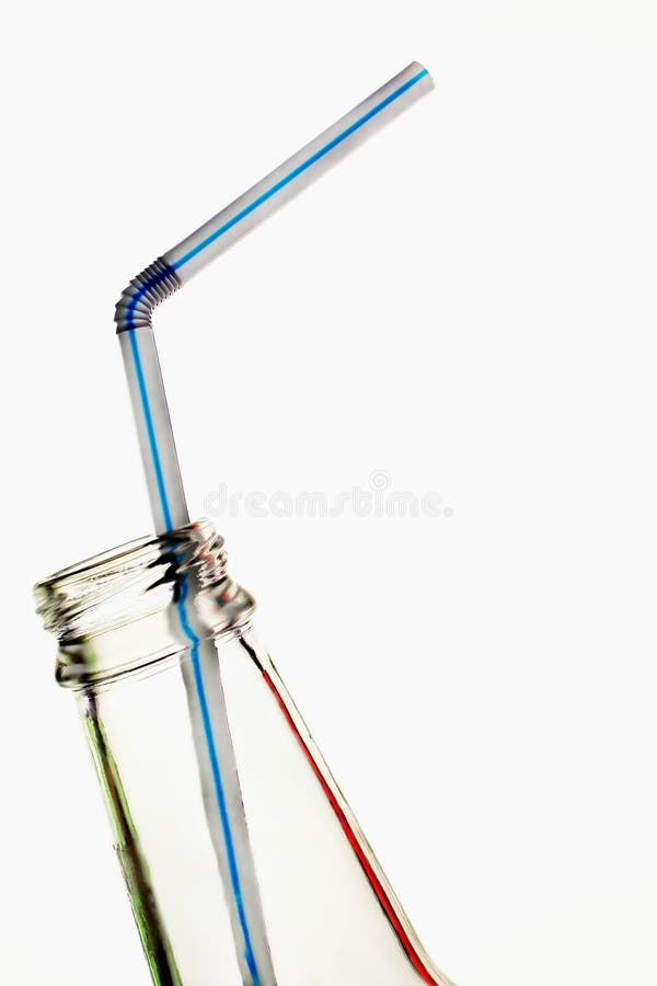 Soda Bottle & Straw