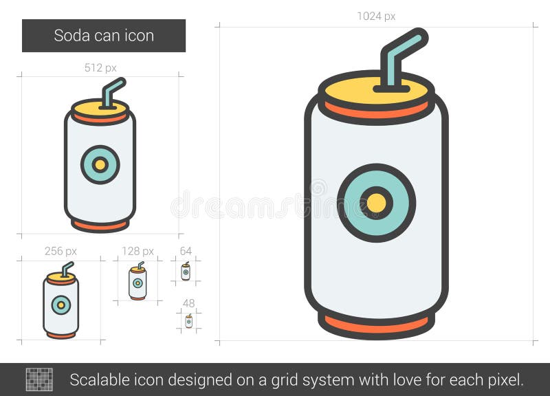 Soda Can Line Drawing Stock Illustrations 696 Soda Can Line Drawing