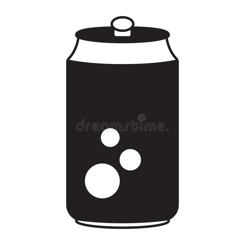 Soda can or soft drink cans flat vector icon for apps and websites.