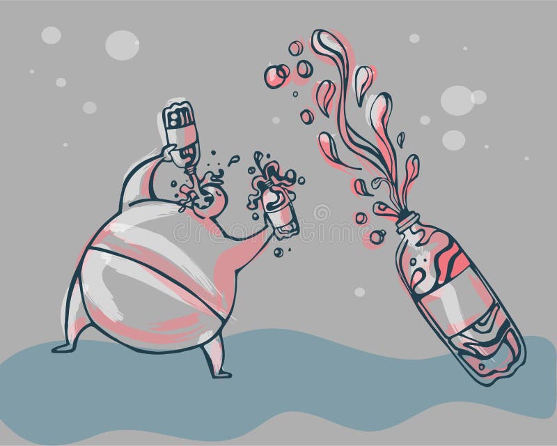Soda de consumición libre illustration Soda de consumición libre illustration