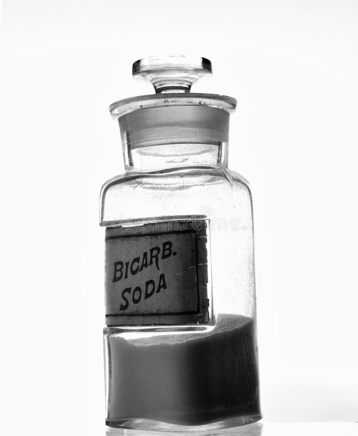 Soda di Bicarb della farmacia fotografia stock libera da diritti Soda di Bicarb della farmacia fotografia stock libera da diritti