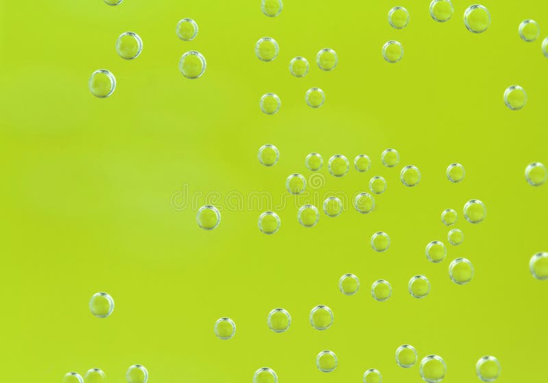 Soda bubbles in the bottle, macro image. Soda bubbles in the bottle, macro image